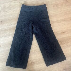 ** Skims Womens Faux Sherpa Teddy Lounge Pants Black Pull On Size 2X 3X